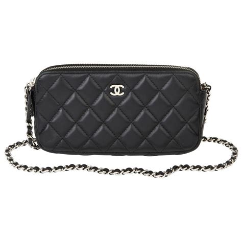 chanel quilted zip wallet|Chanel 2019 Double Zip Wallet On Chain .